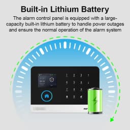 GSM Alarm System for Home Works with TUYA Smart Home App Burglar Security 433MHz 2G WiFi Alarm Wireless Control PG103
