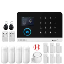 GSM Alarm System for Home Works with TUYA Smart Home App Burglar Security 433MHz 2G WiFi Alarm Wireless Control PG103