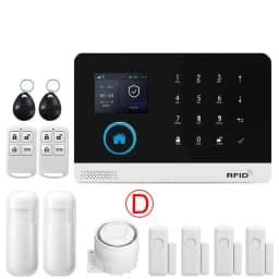 GSM Alarm System for Home Works with TUYA Smart Home App Burglar Security 433MHz 2G WiFi Alarm Wireless Control PG103