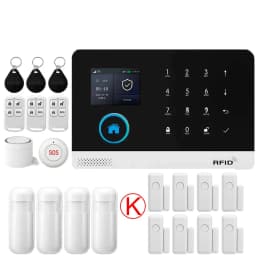 GSM Alarm System for Home Works with TUYA Smart Home App Burglar Security 433MHz 2G WiFi Alarm Wireless Control PG103
