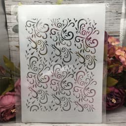 A4 29cm Leaves Texture DIY Layering Stencils Wall Painting Scrapbook Coloring Embossing Album Decorative Template