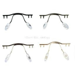 10pcs eyeglasses bridge glasses nose pad arm metal rimless optical frame bridge nose pad holder eyewear accessory