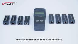 NOYAFA NF-8108M Digital LAN Cable Tester RJ45 Network Meter 5E 6E Coaxial Cable Tracker Tool for Measuring Network Cable Length