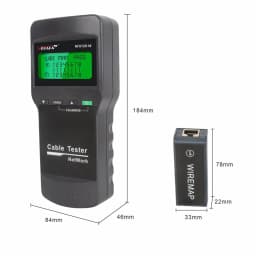 NOYAFA NF-8108M Digital LAN Cable Tester RJ45 Network Meter 5E 6E Coaxial Cable Tracker Tool for Measuring Network Cable Length