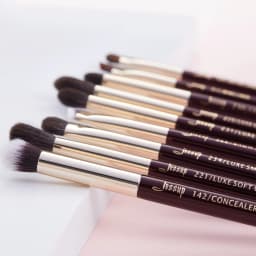 Jessup Makeup Brushes Set 15pcs Professional Makeup Brush Powder Eyeshadow Liner Foundation Blush Blending Zinfandel/Golden