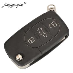 jingyuqin 4D0837231A 4D0837231K Key Fob For Audi A3 A4 A6 A8 TT RS4 Quattro 1994 - 2004 433Mhz ID48 Chip Car Remote Flip Key 3BT