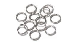 50pcs/lot 6/8/10/12mm Metal Keyring Blank Circle Split Ring Connector for DIY Keychain Jewelry Making Accessories
