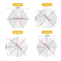 Cooling Fan Guard Metal Grill Computer Cover Fan Grill 30mm 40mm 50mm 60mm 70mm 80mm 90mm 120mm 135mm 140mm 170mm 200mm