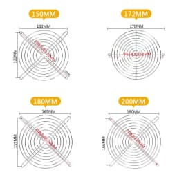 Cooling Fan Guard Metal Grill Computer Cover Fan Grill 30mm 40mm 50mm 60mm 70mm 80mm 90mm 120mm 135mm 140mm 170mm 200mm