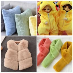 DIY 5MM Plush Fabric Encryption Thickening Fabric Solid Solft Atrtificial Fur Patchwork Bags Clothing Decoration Material