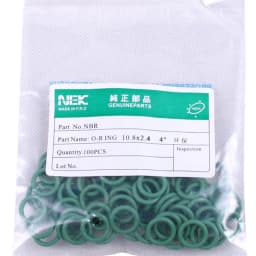 70pcs( 10.8*2.4mm ) #8 R134a NBR Rubber O-Ring Seal Kit, High Temperature Resistance for Car Air Conditioning Valve 5/16 3/8 1/2