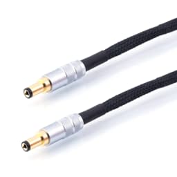Hifi OCC Silver Plated DC Power Cable GX16-2 Pin To 5.5*2.5/2.1MM AC/DC Phono Amplifier Linear Power Supply Output Cable