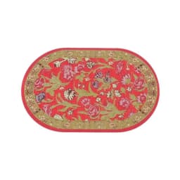1:12 Scale Dollhouse Carpet Playing House Decor Floor Coverings Floral Pattern Mat Doll Accessories Miniature Weaving Rug
