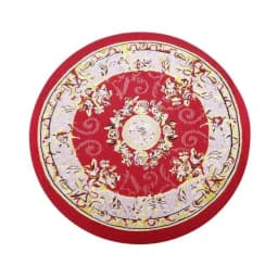 1:12 Scale Dollhouse Carpet Playing House Decor Floor Coverings Floral Pattern Mat Doll Accessories Miniature Weaving Rug
