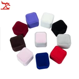 High Quality Square Wedding Velvet Earrings Ring Box Amazing Engagement Party Earring Jewelry Display Gift Case