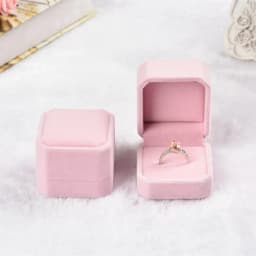High Quality Square Wedding Velvet Earrings Ring Box Amazing Engagement Party Earring Jewelry Display Gift Case