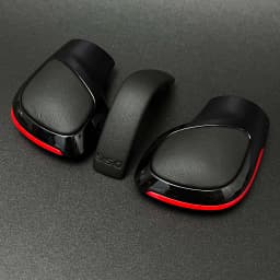 Red Blue Black Chrome Suede Leather Gear Shift Knob Side Cover DSG Emblem For VW Golf 6 7 R GTI Passat B7 B8 CC R20 Jetta MK6