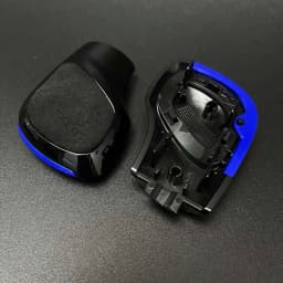 Red Blue Black Chrome Suede Leather Gear Shift Knob Side Cover DSG Emblem For VW Golf 6 7 R GTI Passat B7 B8 CC R20 Jetta MK6