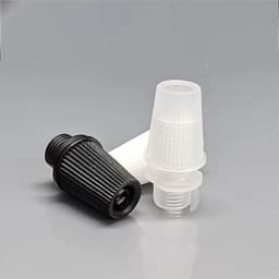 Plastic Cable 25PCS/lotStrain Plastic White/Black Reliefs Wire Clamp Male M10Thread Cord Grips For Pendant Light Accessories