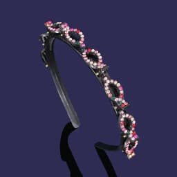 2024 New Fashion Hot Sale Explosion Pearl Rhinestone Bangs Clip Headband Headband for Women Girl Hair Accessories Headwear
