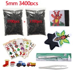 200g White+Black 5mm Hama Beads Fuse Beads Set Puzzles Toy Learning Fuse Beads Toys for Children Creative Toys Free Shipping