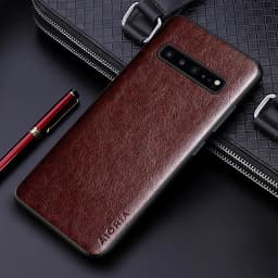 Case for Samsung Galaxy S10 Plus S10E S10 Lite 5G coque Luxury leather Business solid color cover for samsung galaxy s10 case