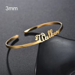 31 Styles New Stainless Steel Customized Bangle Personalized Nameplate Letter Heart Bracelet For Women Girl Jewelry Wedding Gift