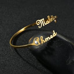 31 Styles New Stainless Steel Customized Bangle Personalized Nameplate Letter Heart Bracelet For Women Girl Jewelry Wedding Gift