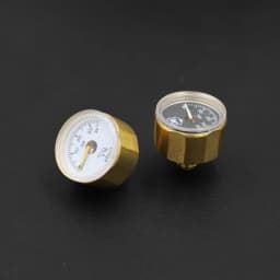 Copper M10*1 G1/8 inch 350bar Mini Air Pressure Gauge,ED black & white dial 28mm pressure gauge
