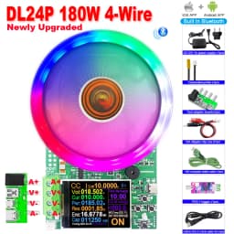 180W DC Tester APP Electronic Load Lithium Battery Capacity Monitor Discharge Charge Power Meter Supply Checker + PD/QC Trigger