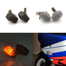 REALZION Motorcycle LED Flush Mount Turn Signal Light Indicators Flasher flashing For Suzuki GSXR 600 750 1000 SV 650 650S 1000S