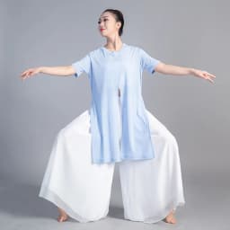 Women Dancing Pant For Women Classical Dance Modern Dance Chinese Folk Dance Practice Loose Pant Long Chiffon Wide Leg Pants