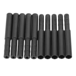 10Pcs Black Golf Club Carbon Fiber Extension Rods Kit Butt Extender Stick for Iron /Graphite Shaft Putter Golf Accessories 125mm