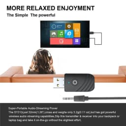 BT 3 in 1 Wireless USB Bluetooth 5.0 Adapter Audio Receiver Transmitter 3.5mm AUX Adaptador for Car TV PC Computer Home Stereo