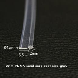 5mX Skirt Side Glow 2mm 3mm Diameter Plastic PMMA Fiber Optic Cable For Car Decorative Lighting