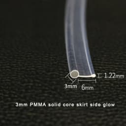 5mX Skirt Side Glow 2mm 3mm Diameter Plastic PMMA Fiber Optic Cable For Car Decorative Lighting