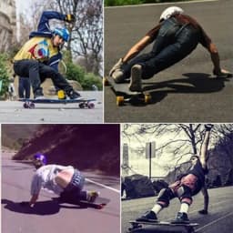 Skateboard Gloves Slider Firestones Sparks Flames for Longboard Downhill Replace Plastic POM Protective Gear Skate