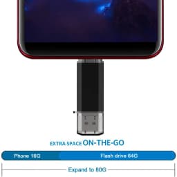 OTG USB Flash Drive 256GB 128GB Type C Pen Drive 64GB 32GB 16GB External Storage Pendrive USB 3.0 Memory Stick For Android/PC