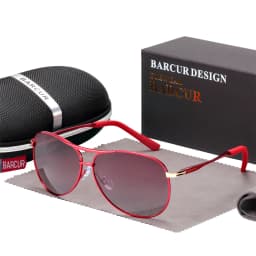 BARCUR Latest Gradient Women Sunglasses Polarized Sun glasses Pilot Female gafas oculos de sol masculino