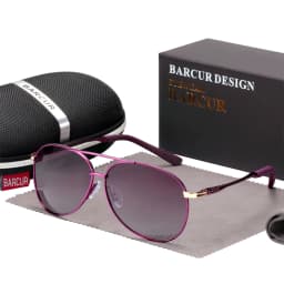 BARCUR Latest Gradient Women Sunglasses Polarized Sun glasses Pilot Female gafas oculos de sol masculino