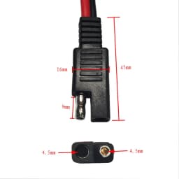 100CM 14AWG Alligator Crocodile Clip to SAE Connector Quick Release Quick Disconnect Car Solar Power Charging Extension Cable