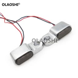 12V Scooter Motorcycle Indicators LED Turn Signal Light Handlebar Amber signal lamp Blinker Aluminum Alloy Black/Chorme