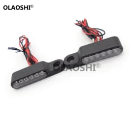12V Scooter Motorcycle Indicators LED Turn Signal Light Handlebar Amber signal lamp Blinker Aluminum Alloy Black/Chorme