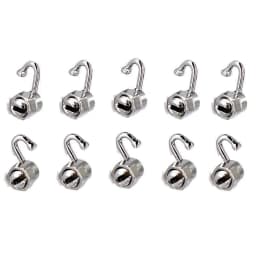10 PCs Orthodontic Dental Crimpable Hook Stops Lock Left & Right with Instrument