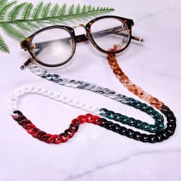 MOON GIRL 72cm Acrylic Sunglasses Chain Women Anti Slip Reading Eyewears Ribbon Clip Mask Holder Neck Strap Lanyard Dropshipping