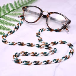 MOON GIRL 72cm Acrylic Sunglasses Chain Women Anti Slip Reading Eyewears Ribbon Clip Mask Holder Neck Strap Lanyard Dropshipping