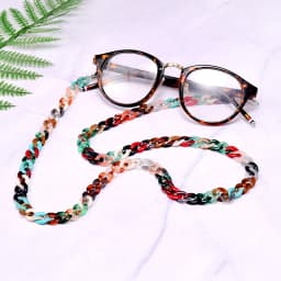 MOON GIRL 72cm Acrylic Sunglasses Chain Women Anti Slip Reading Eyewears Ribbon Clip Mask Holder Neck Strap Lanyard Dropshipping