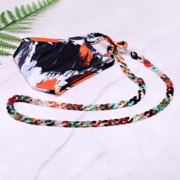 MOON GIRL 72cm Acrylic Sunglasses Chain Women Anti Slip Reading Eyewears Ribbon Clip Mask Holder Neck Strap Lanyard Dropshipping