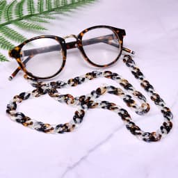 MOON GIRL 72cm Acrylic Sunglasses Chain Women Anti Slip Reading Eyewears Ribbon Clip Mask Holder Neck Strap Lanyard Dropshipping