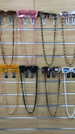 MOON GIRL 72cm Acrylic Sunglasses Chain Women Anti Slip Reading Eyewears Ribbon Clip Mask Holder Neck Strap Lanyard Dropshipping